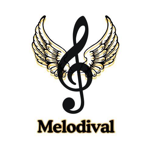Logo de Melodival sin círculo, grupo de músicos profesionales para bodas y eventos elegantes