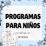 programas de boda para niños
